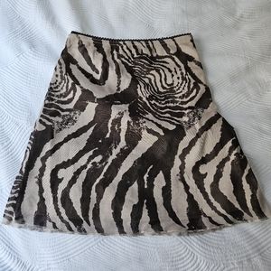 PRINCESS POLLY Vincent Mini Skirt Beige Animal print - Size 2